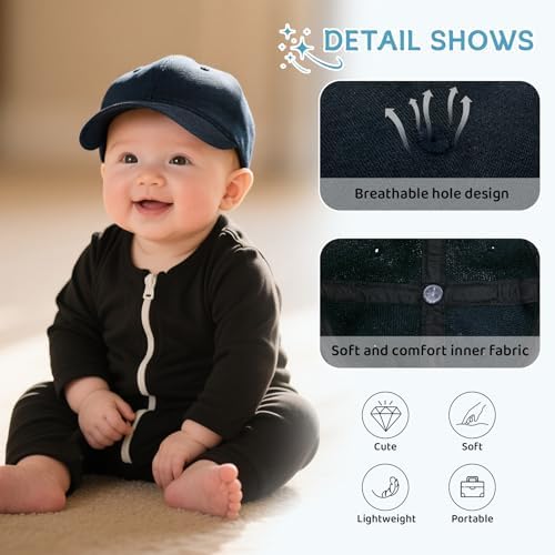 Durio Baby Baseball Cap UPF 50+ Infant Sun Hat Elastic Back 0-12 Months - Image 4