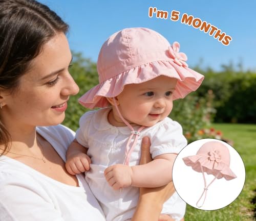 Baby Girl Wide Brim Bucket Hats - Image 5