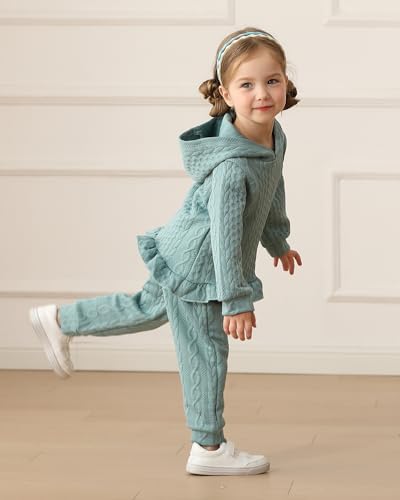Mioglrie Baby Toddler Girl Clothes Infant Fall Winter Hoodie Solid Outfits - Image 3