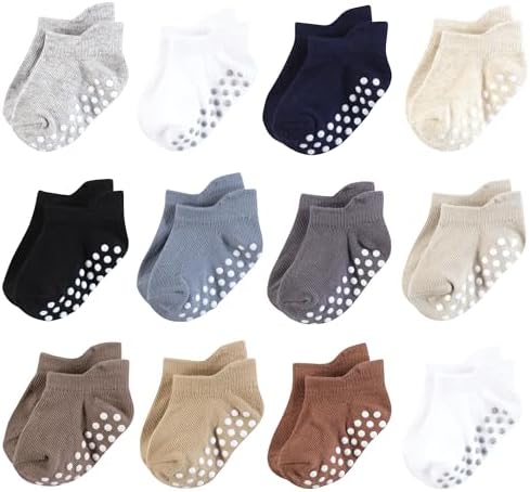 Hudson Baby Unisex Baby Non-Skid No-Show Socks by HudsonBaby