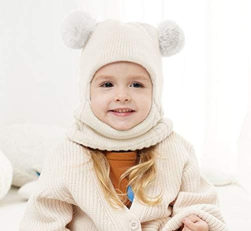 Baby Winter Hat Scarf Set, Unisex Infant Toddler Kids Hat Scarf - Image 3
