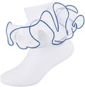 Girls Ruffle Socks Double Lace Turn Cuff Frilly Church Dress Socks by MKYSZLTSOCKS-EnjoyComfort