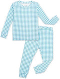 moimoln Cotton Modal Baby Toddler Pajamas Check Solid Leopard 6M-8Y by moimoln
