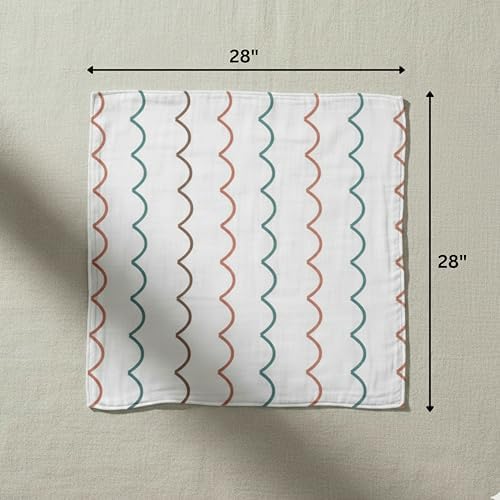 Cotton Baby Swaddle Blanket 28"x28" – Soft Breathable Newborn Receiving Blanket - Image 7