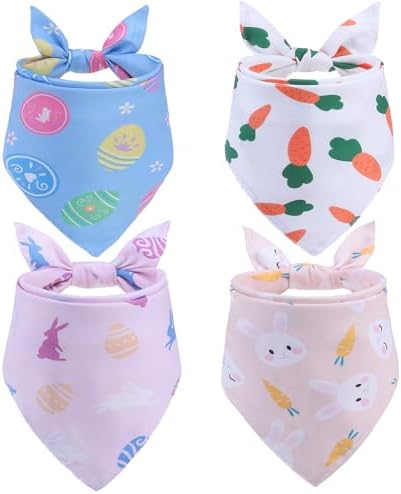 EXPAWLORER Easter Dog Bandana 4 Pack by EXPAWLORER
