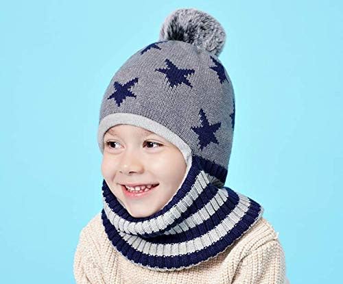 Baby Winter Hat Scarf Set, Unisex Infant Toddler Kids Hat Scarf - Image 6