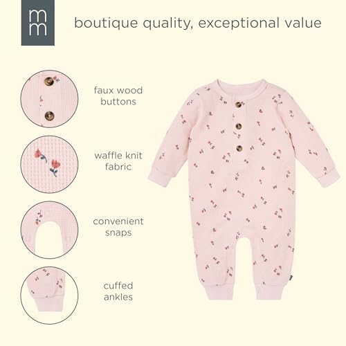 Modern Moments by Gerber Baby Henley Waffle Knit Romper - Image 6