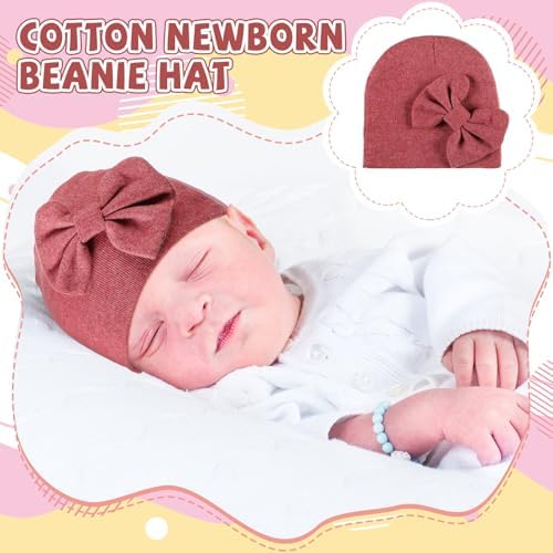 Cuffbow 4 Pcs Preemie Hats Baby Cap - Image 5