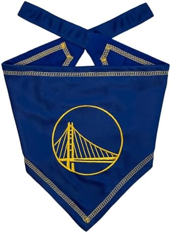 Pets First NBA Golden State Warriors TIE Bandana, Size Small/Medium. Dog by PETSFIRST