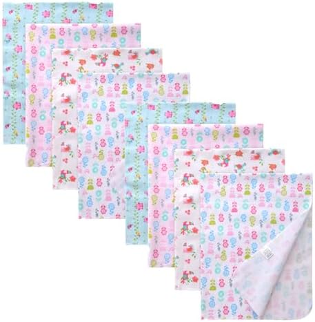 Cotton Flannel Receiving Blankets Baby 8 Pcs, Baby Swaddle Blankets, Infant by Unknown