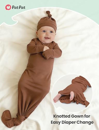 PATPAT Baby Sleeper Gown with Hat - Image 4