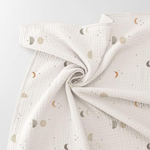 Bearmoss Muslin Swaddle Blankets, 40 x 38 inches Baby Swaddle - Image 7