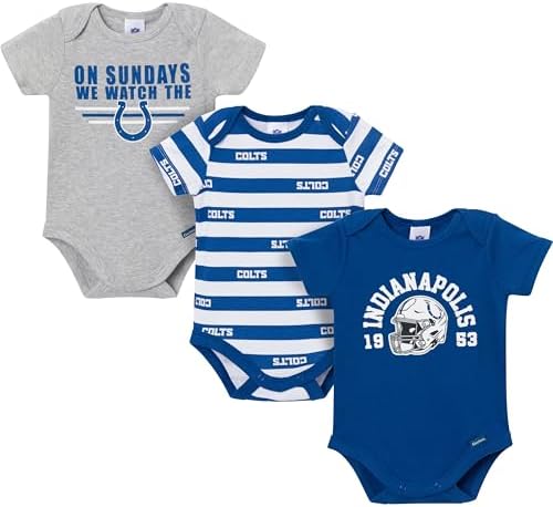 Gerber NFL Baby Boys 3-Pack Onesie Bodysuit by Gerber