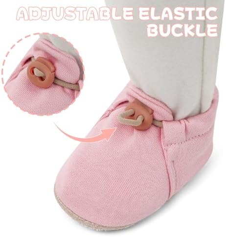 2 Pack Newborn Shoes Soft Sole Baby Sock Booties Drawstring Infant Boys Girls - Image 4