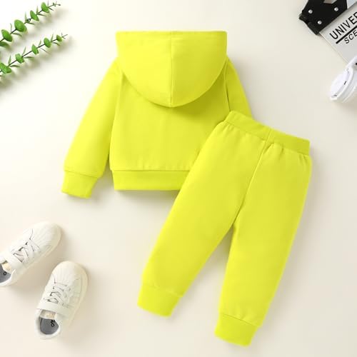 YOUNGER TREE Baby Clothes for Girls Boy Solid Color Hoodie and Sweatpants - Image 3