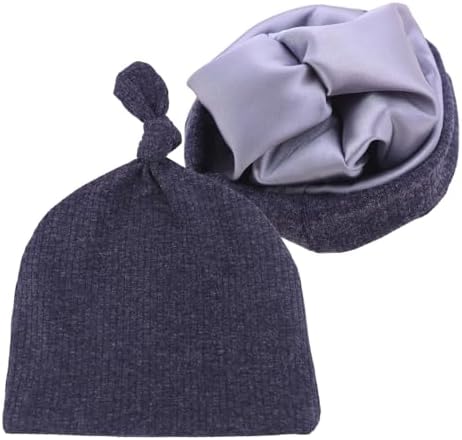 Silky Satin Lined Newborn Hat Hair Care Knot Beanie Hats by Sugarmelon