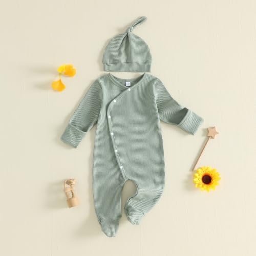Kuriozud Newborn Baby Boy Going Home Outfit Kimono Romper - Image 4
