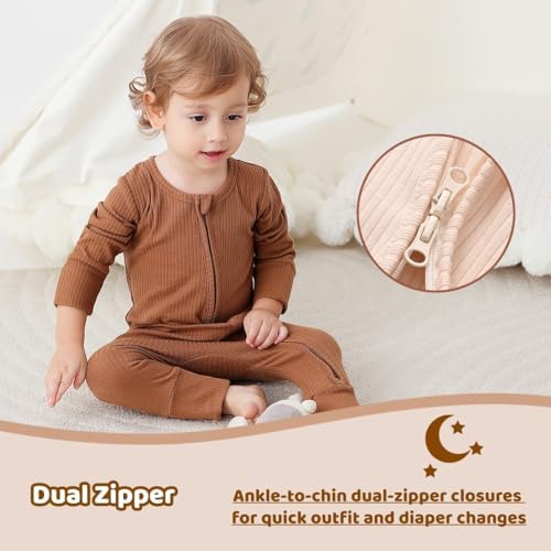 Bafeicao 3 Pack Baby Boy Girl Rompers - Image 5
