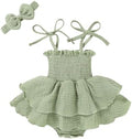 YOUNGER TREE Baby Girl Clothes Infant Summer Romper Dress Sleeveless Bodysuit by YOUNGERTREE