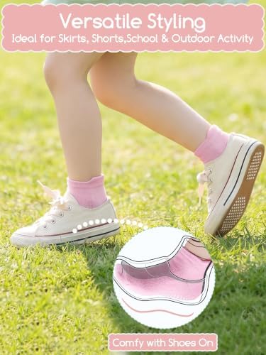 Aroveea Toddler Socks Non Slip Grip Ankle Baby 12 Pack - Image 4