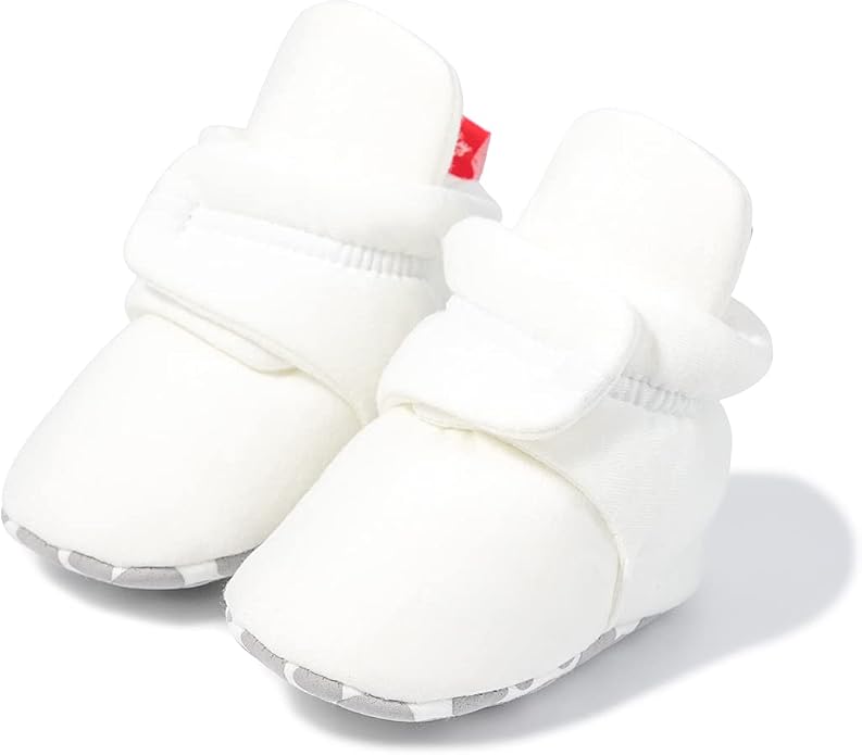 Babelvit Newborn Baby Boy Girl Soft Fleece Booties Stay On Infant Slippers by Babelvit