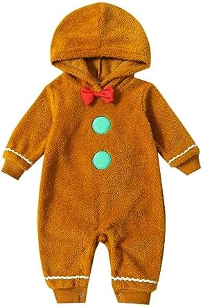 Fall Baby Clothes Newborn Boy Girl Hoodie Romper Long Sleeve Jumpsuit Winter by LedyChampswiinToddlerBaby