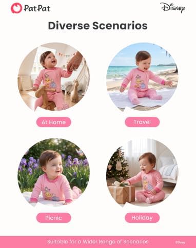 Disney Baby Boys Zip One-Piece Non-Slip Footie Romper - Image 7