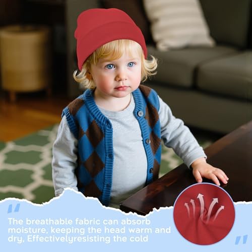Zando Baby Beanie Newborn Hats Infant Toddler Seamless Warm Soft Knit Cap - Image 4