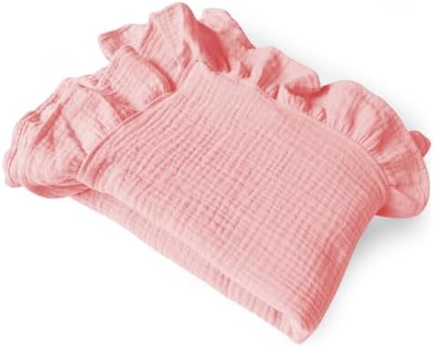 Organic Muslin Baby Blankets 43.3x43.3 Soft Unisex Swaddle Blanket by PEIPEIWU