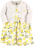 Hudson Baby Infant and Toddler Girls Cotton Dress and Cardigan Set by HudsonBaby
