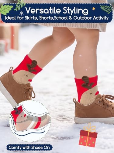 Aroveea Toddler Socks Non Slip Grip Ankle Baby 12 Pack - Image 6