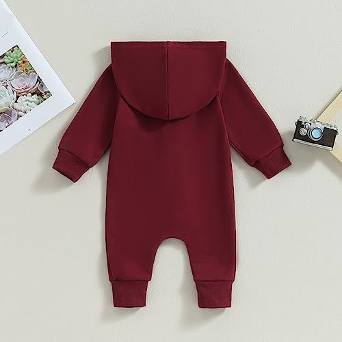 Fall Baby Clothes Newborn Boy Girl Hoodie Romper Long Sleeve Jumpsuit Winter - Image 4