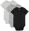 HonestBaby unisex-baby 3-pack Short Sleeve Bodysuits One-piece 100% Organic by HonestBaby