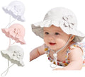 Baby Girl Wide Brim Bucket Hats by DANMY