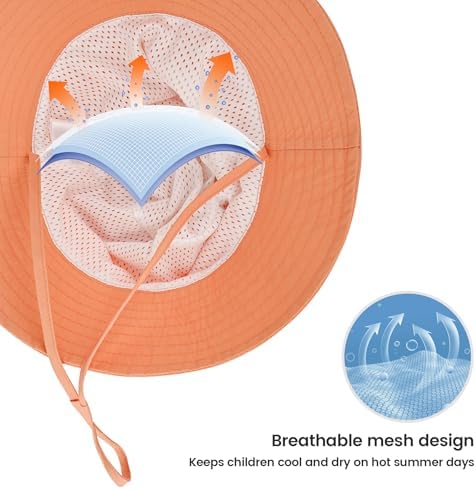 Toddler Bucket Hats UPF 50+ Baby Sun Hat Adjustable Kids Sun Protection Summer - Image 3