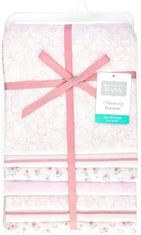 Hudson Baby Unisex Baby Cotton Polyester Flannel Receiving Blankets Bundle - Image 2