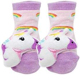Bowbear Adorable Baby 6 Pair Non-Skid Bootie Socks - Image 7