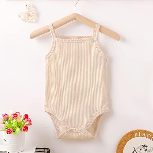 OPAWO Baby Tank Top Onesies Baby Girl Bodysuit Unisex Sleeveless Onesies - Image 2