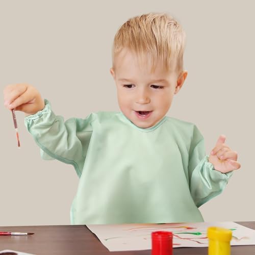POIKSHARK Long Sleeve Bib, Waterproof Sleeved Smock - Image 5