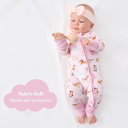 pureborn Baby Sleeper Viscose from Bamboo Zipper Footies Pjs 0-24 Months | - Image 2