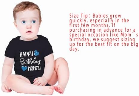 Happy Birthday Mommy Baby Bodysuit Happy Birthday Mommy Baby Outfit - Image 2