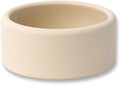 APLAINR Solid Bowl, Silicone Bowl for Baby, Toddler & Kids, 9 fl oz, Non Slip, Heavy Base, Deep, Microwave & Dishwasher Safe, No BPA, Cereal, Soup, Snack Dishes & Dinnerware, Oat Cream