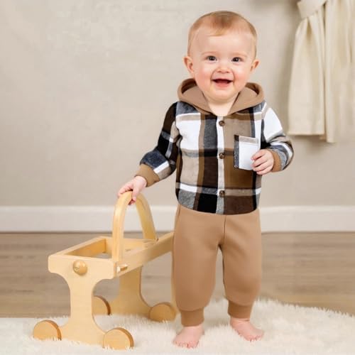 Giraropa Newborn Baby Boy Clothes Rib Knit Romper Jumpsuit Solid Sweater - Image 6