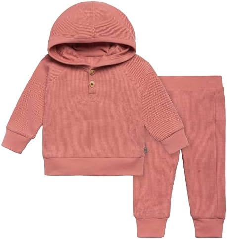 Modern Moments by Gerber Baby Girls Mini-Waffle 2 Piece Hoodie and Pant Set by ModernMomentsbyGerber