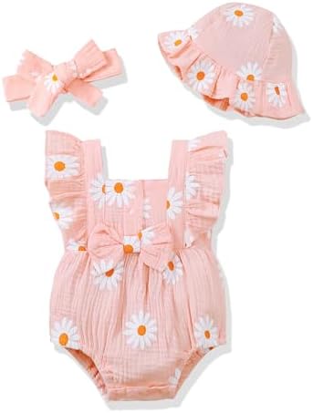 Renotemy Baby Girl Clothes Summer Newborn Girls Outfits Preemie-18Months by Renotemy