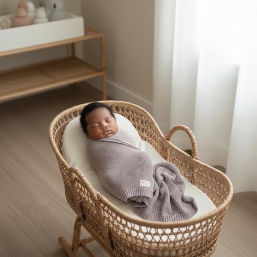 Heritage Knit Organic Swaddle Blanket - Image 4