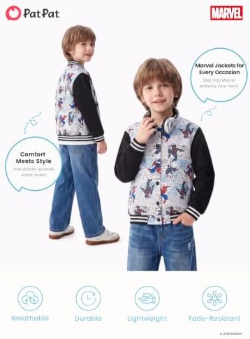 Disney Bomber Jacket Spider Man Marvel Toy Story Cars Varsity Cardigan2-13Y - Image 7
