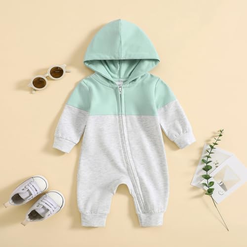 Fall Baby Clothes Newborn Boy Girl Hoodie Romper Long Sleeve Jumpsuit Winter - Image 2