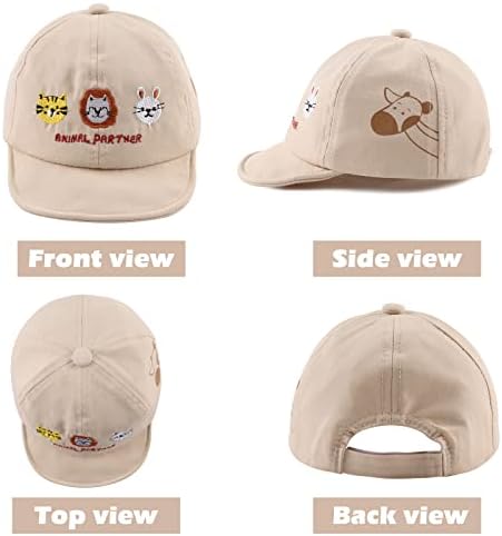 JANGANNSA Baby Duck Cap Infant Kids Sun Hat Bear Cute Cartoon Caps Spring Summer - Image 2