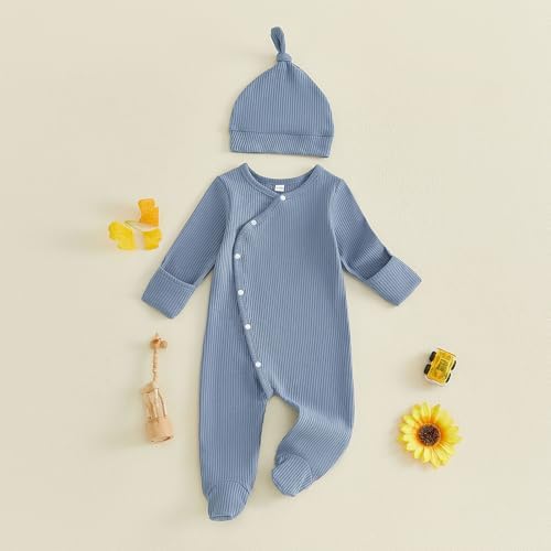 Kuriozud Newborn Baby Boy Going Home Outfit Kimono Romper - Image 4